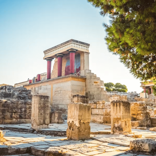 Ruins at the Palace of Knossos