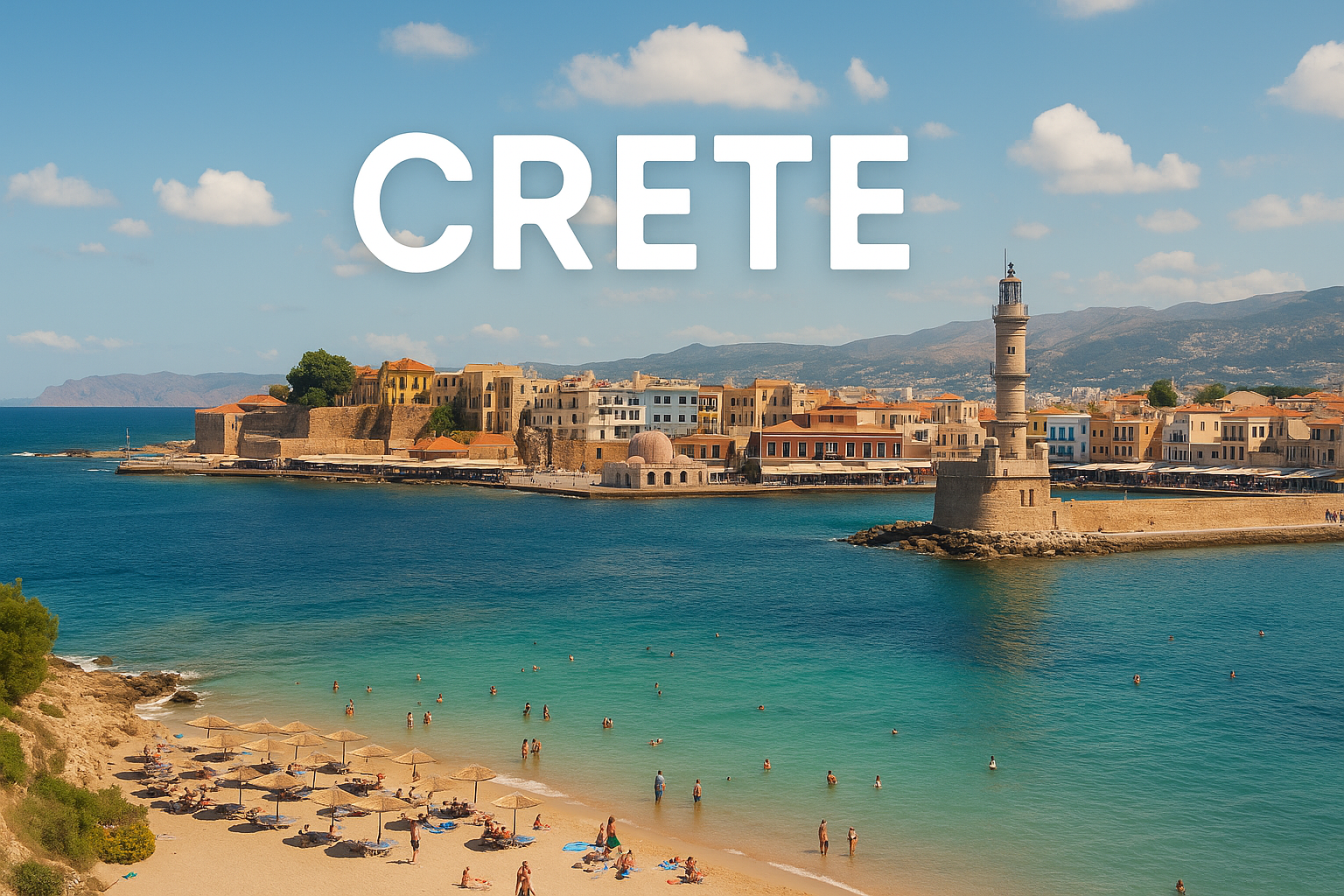 AI generated image of Crete