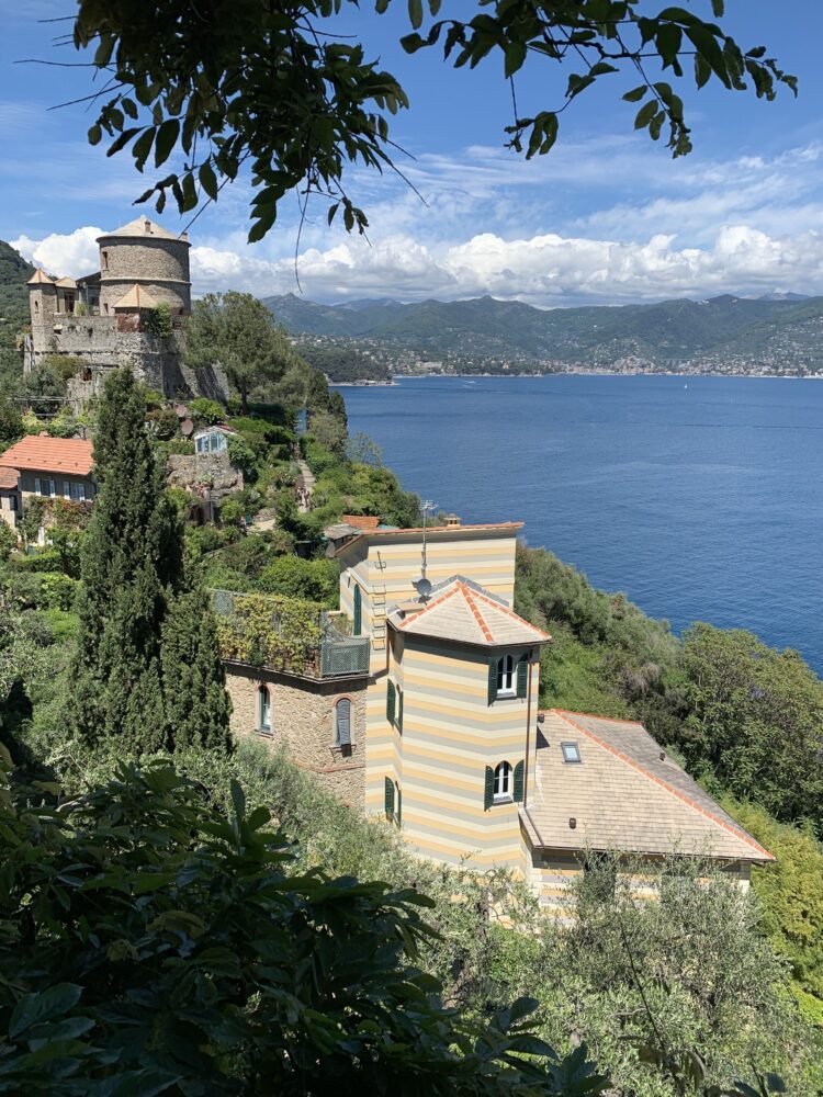 Tower residence set above the sea along the coast