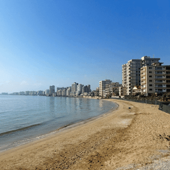 Ayia Napa in May – A Mum & Daughter Escape 🌊☀️ 59 Deserted beach with abandoned high-rise hotels in Varosha, Famagusta