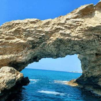 Ayia Napa in May – A Mum & Daughter Escape 🌊☀️ 43 Natural sea arch formation over turquoise waters in Ayia Napa, Cyprus