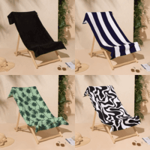 Bright and colourful OHS beach towels in 3-for-£5 multibuy offer.
