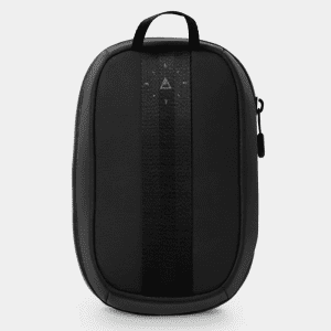 Gomatic Navigator Tech Organiser – Front View Front view of the Gomatic Navigator Tech Organiser with sleek black design