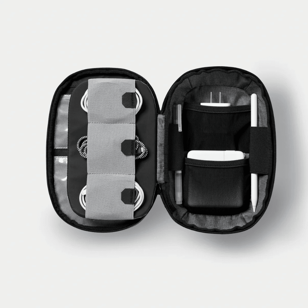 Navigator Tech Organiser 3 Inside of Gomatic Navigator Tech Organiser with pockets and zipped compartments