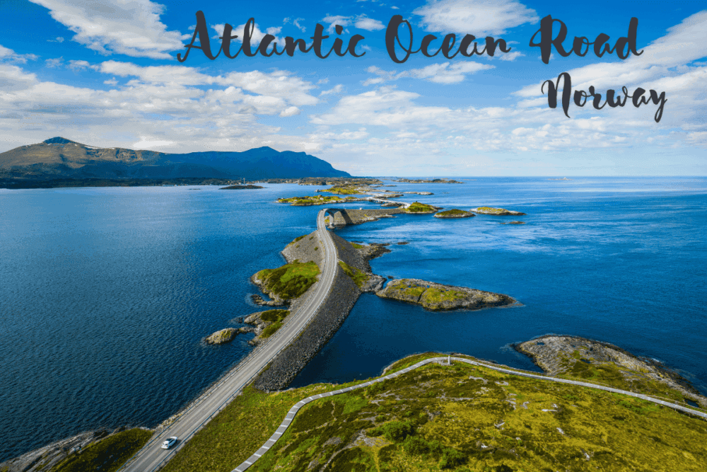 Compare Car Hire Prices 5 Aerial view of the Atlantic Ocean Road winding across islands