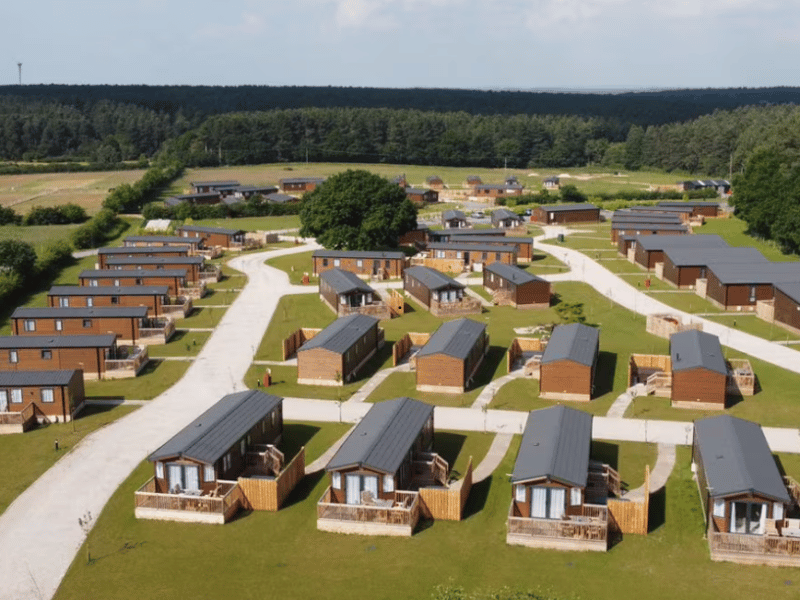 Summer Holidays 36 Holiday park lodges surrounded by countryside