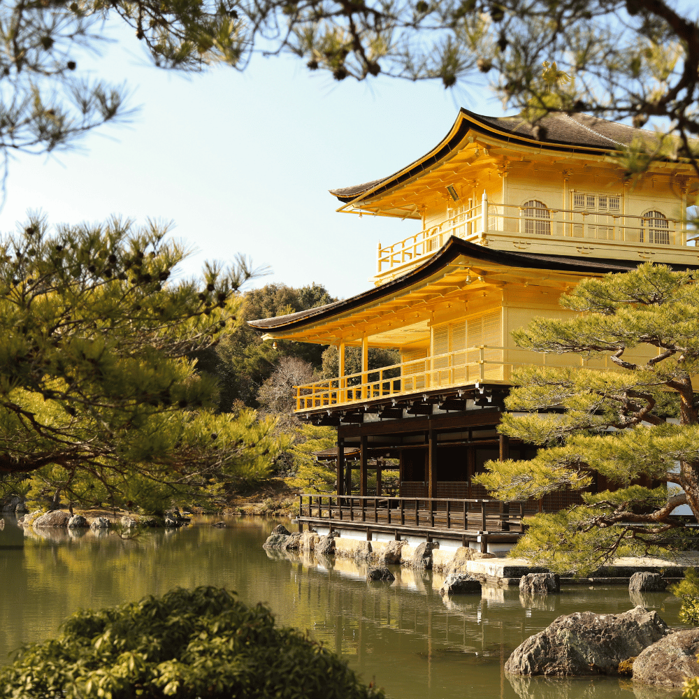 Compare Flights and Travel Essentials 16 Kinkaku-ji golden pavilion beside a pond in Kyoto