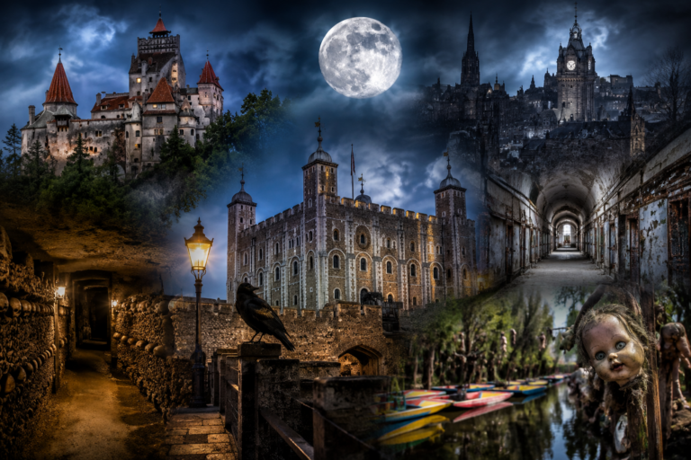 Haunted castles, catacombs, historic prisons and the Island of the Dolls representing the most haunted places in the world
